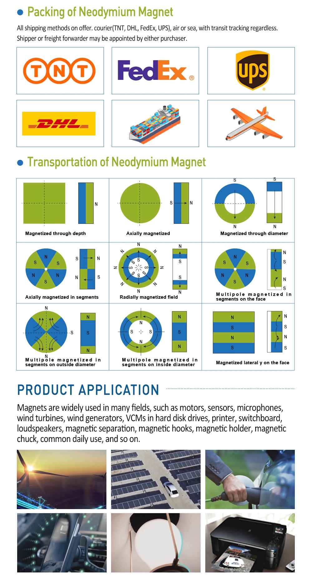 Large Round Strong Magnets Axially Magnetized Nicuni of Zinc Coated Rare Earth Magnets