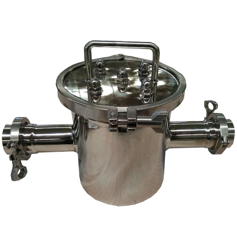 SUS304 316L Stainless Steel Food Grade Magnetic Filter Clamp Connection Neodymium Magnetic Traps for Liquid Pipe Line