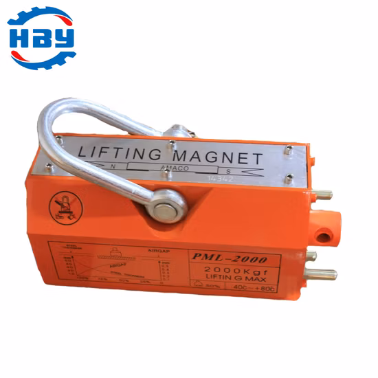 Ímã de levantamento portátil de 400kg/880lbs para placa de aço
